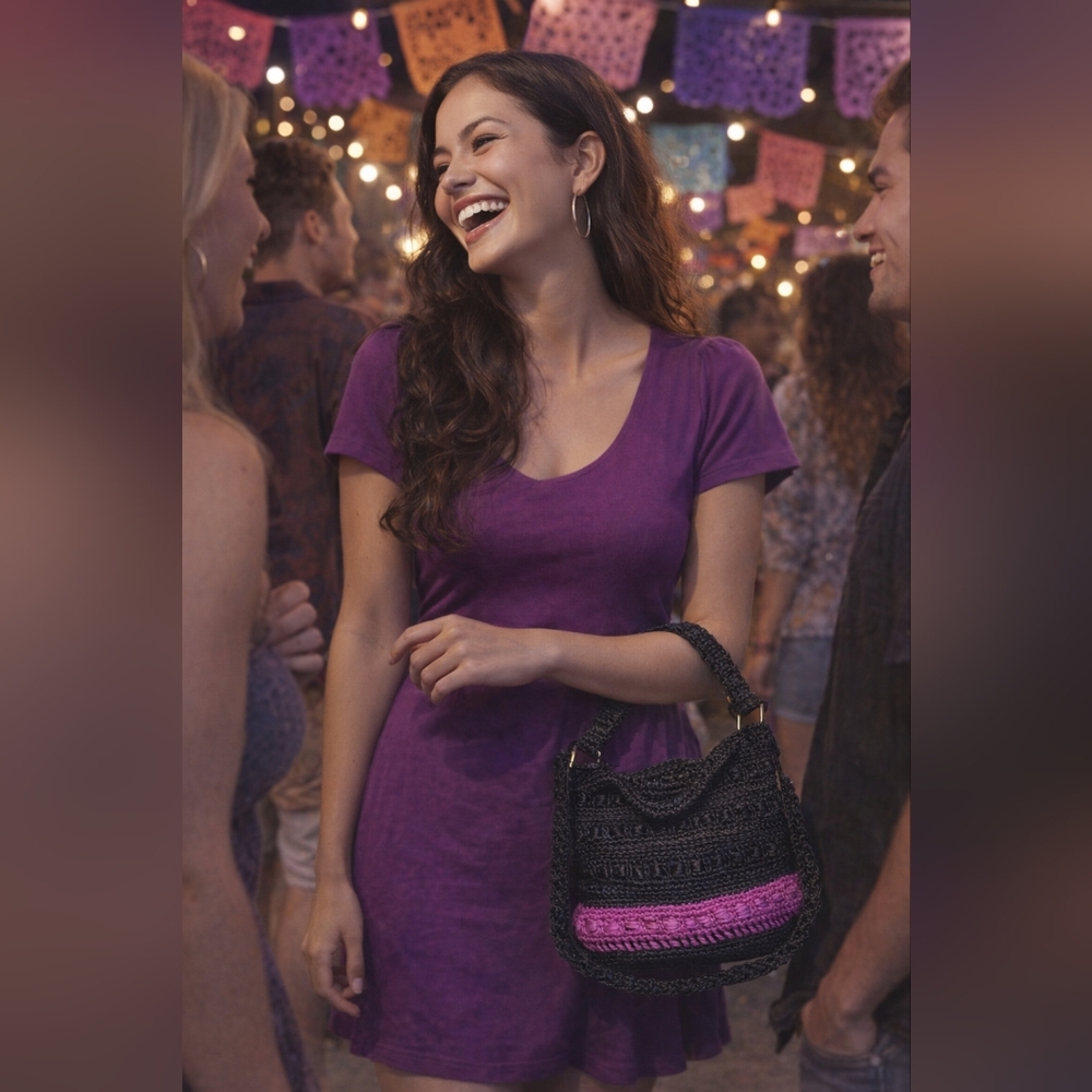 Custom Mexican Handcrafted Artisanal Crochet Tote